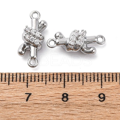 Brass Rhinestone Pendants KK-E793-21P-1