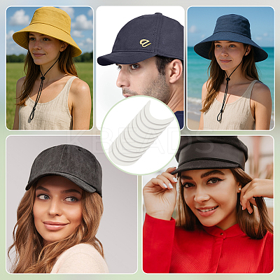 Plastic Hat Brim Board for Peaked Cap DIY-WH0060-83-1