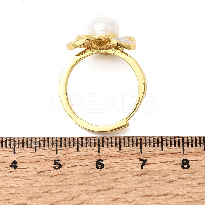 Adjustable Brass Micro Pave Cubic Zirconia Enamel Finger Rings CU-CBABA66-01B-G-1