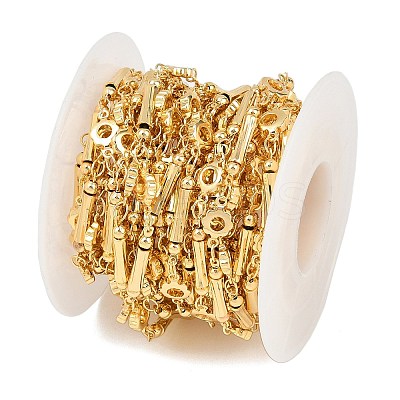 Brass Flower Link Chains CHC-B025-02G-1