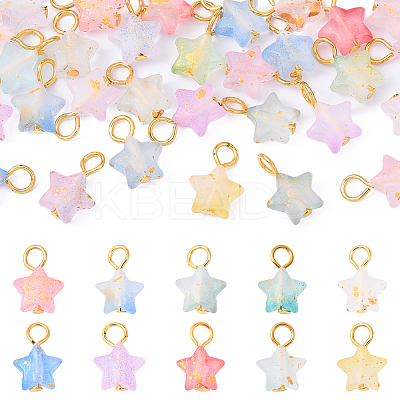 30Pcs Acrylic Pendants PALLOY-YW00062-01-1