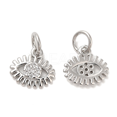 Brass Micro Pave Cubic Zirconia Pendants KK-Q775-05P-1