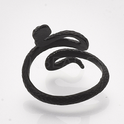 Electrophoresis Alloy Cuff Finger Rings RJEW-S038-192A-1