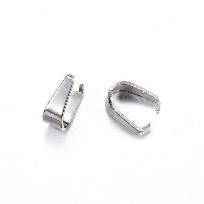 Tarnish Resistant 201 Stainless Steel Snap on Bails STAS-D447-29-1