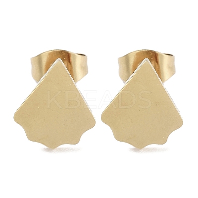 PVD Vacuum Plating 304 Stainless Steel Stud Earrings for Women EJEW-A048-46A-G-1