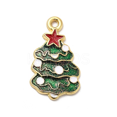 304 Stainless Steel Enamel Pendants STAS-P427-05C-G-1