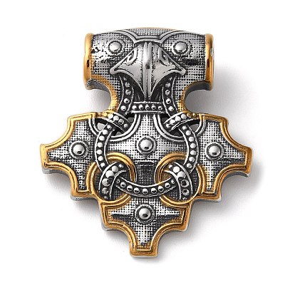 Ion Plating(IP) Viking 304 Stainless Steel Pendants STAS-D014-08AG-1