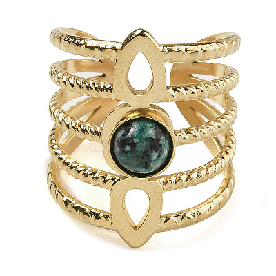 Natural Ruby in Zoisite Finger Rings RJEW-U027-08G-04-1