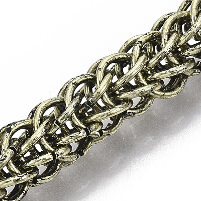 Men's Alloy Wheat Chain Bracelets BJEW-T014-09AB-1