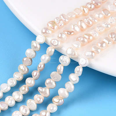 Natural Cultured Freshwater Pearl Beads Strands PEAR-N014-04D-01-1