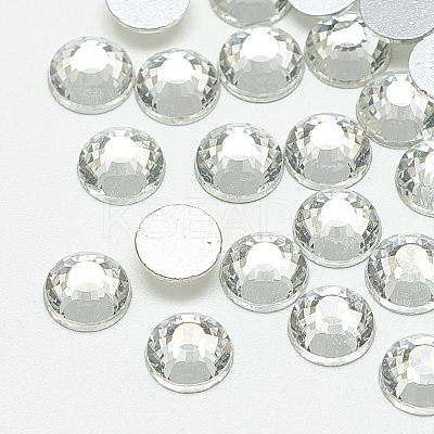 Flat Back Glass Rhinestone Cabochons RGLA-T090-SS30-01-1