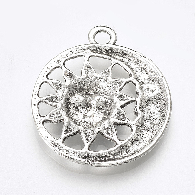Tibetan Style Alloy Pendants LS-TIBE-T010-06AS-RS-1