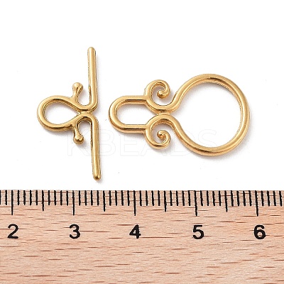 Ion Plating(IP) 304 Stainless Steel Toggle Clasps STAS-A092-01G-1