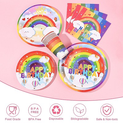Rainbow Theme Birthday Party Decoration Sets ST-CJ0030-01-1