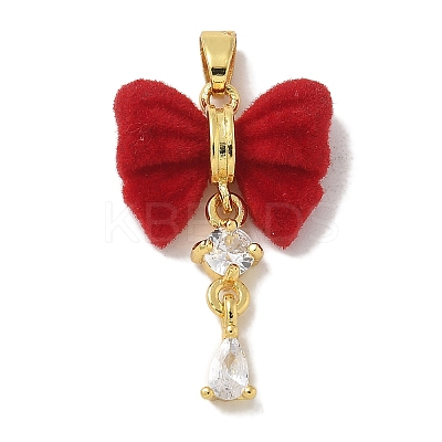 Real 18K Gold Plated Rack Plating Brass Pendants KK-Q009-06G-01-1