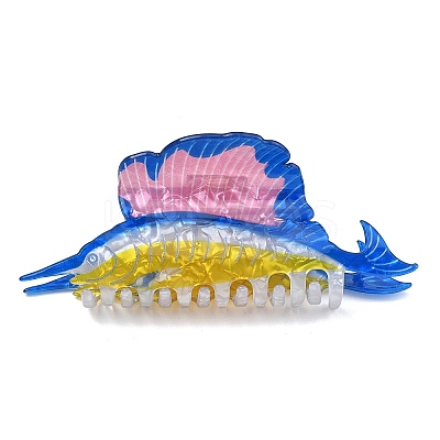 PVC Plastic Claw Hair Clips for Women Girl OHAR-D001-01B-1