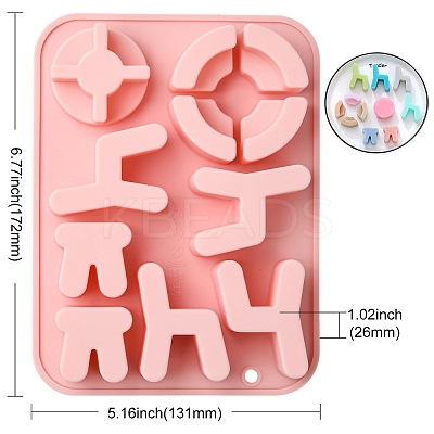 2PCS Chair & Desk Furniture Shape Silicone Molds ST-CJ0007-47-1