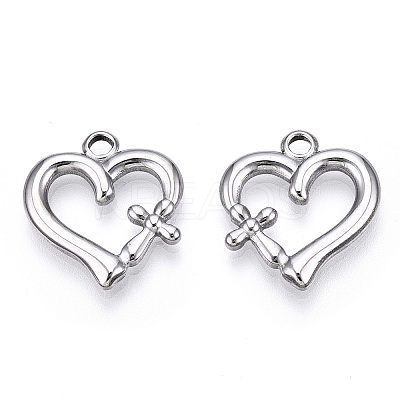 Non-Tarnish 304 Stainless Steel Pendants STAS-T063-203P-1