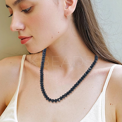 8 Strands 4 Styles Opaque Solid Color Glass Beads Strands EGLA-LT0001-04D-1