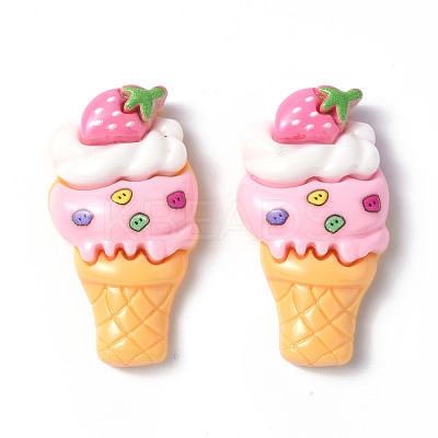 Opaque Resin Decoden Cabochons LS-CRES-P023-07C-1
