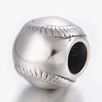 304 Stainless Steel European Beads STAS-H446-105AS-1