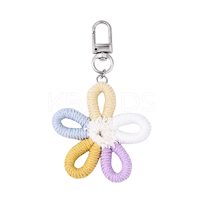 Polyester Pendant Decorations HJEW-YW00127-01-1
