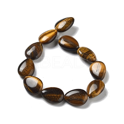 Natural Tiger Eye Beads Strands G-P528-L08-01-1