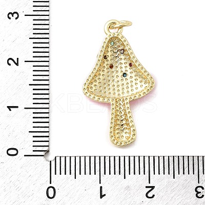 Brass Micro Pave Cubic Zirconia Pendants KK-A278-03G-01-1