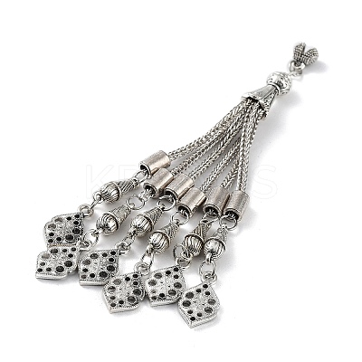 Tibetan Style Alloy Curb Chain Tassel Big Pendants LS-FIND-K013-01AS-09-1