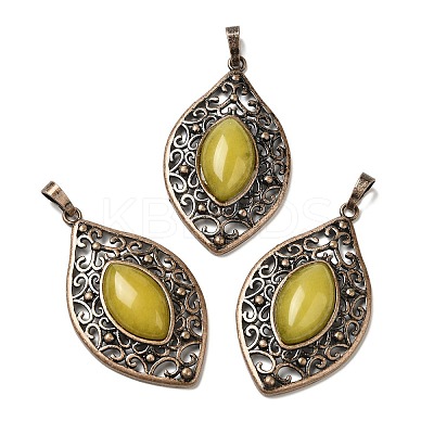 Natural Gemstone Pendants G-H065-3R-1
