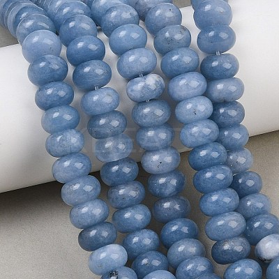 Dyed Natural White Jade Beads Strands G-G107-A39-01-1