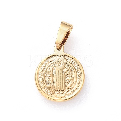 PVD Vacuum Plating 304 Stainless Steel Pendants STAS-H458-36G-D-1