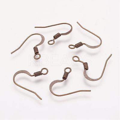 Brass French Earring Hooks KK-Q366-AB-NF-1