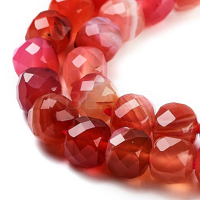 Natural Agate Dyed Beads Strands G-H028-A08-01-1