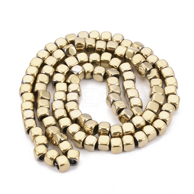 Electroplate Non-magnetic Synthetic Hematite Beads Strands G-Q486-111I-1