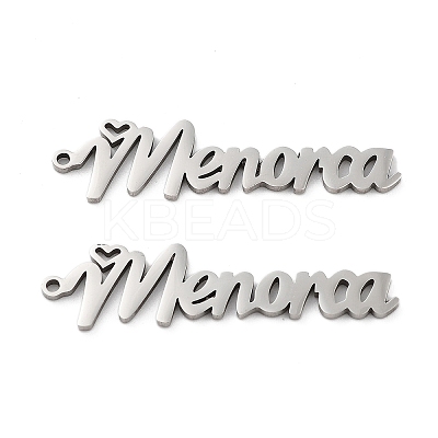 Non-Tarnish 201 Stainless Steel Pendants STAS-A090-28C-P-1