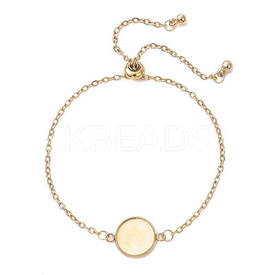 304 Stainless Steel Cable Chain Slider Bracelet Making BJEW-JB12810-02-1