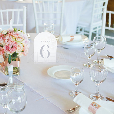 Number 1~15 Acrylic Table Place Cards AJEW-WH0709-140-1
