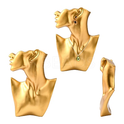 High End Resin Side Body Model Portrait Jewelry Stand NDIS-B001-03D-1