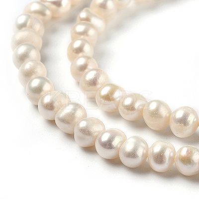 Natural Cultured Freshwater Pearl Beads Strands PEAR-J005-03-01-1