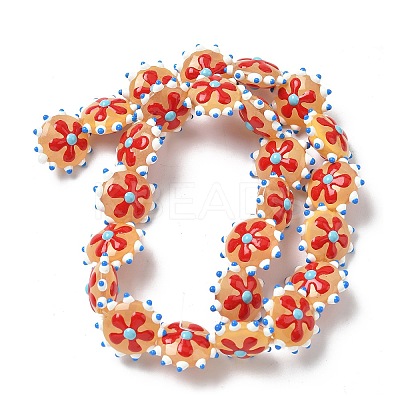 Baking Paint Glass Enamel Beads LAMP-S080-03H-1