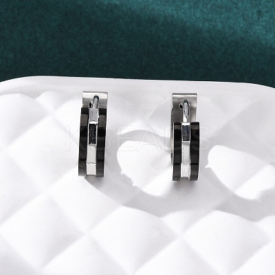 304 Stainless Steel Hoop Earrings EJEW-D331-04PB-1