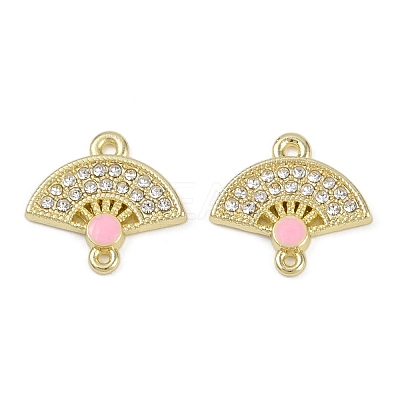 Alloy Crystal Rhinestone Fan Connector Charms FIND-M079-03G-1