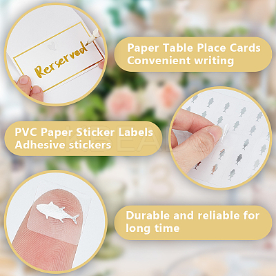Paper Table Place Cards AJEW-OC0005-74-1