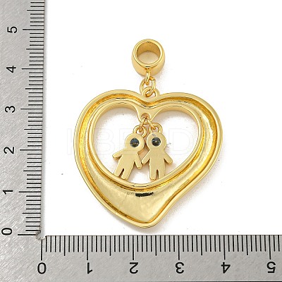 Brass Micro Pave Cubic Zirconia Pendants KK-N254-120C-G-1