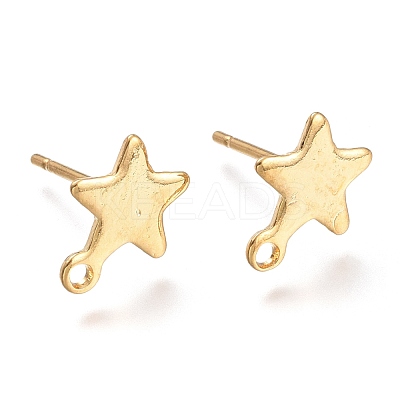 304 Stainless Steel Stud Earring Findings X-STAS-K212-05G-1