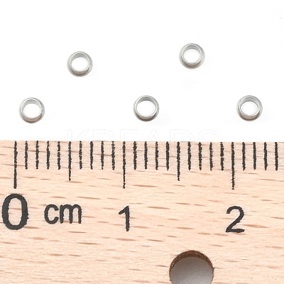 Non-Tarnish 304 Stainless Steel Crimp Beads LS-X-STAS-R065-31-1