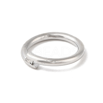 Brass Locking Jump Rings KK-S369-01P-05-1