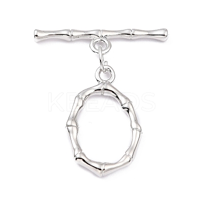 Rack Plating Brass Toggle Clasps X-KK-B036-07P-1