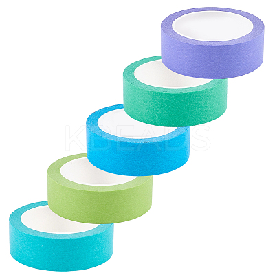 5 Rolls 5 Colors Masking Tape AJEW-CP0009-37-1